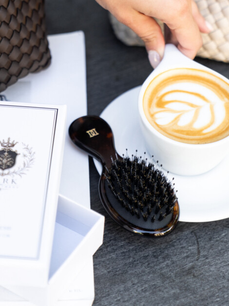 HAIR BRUSH SMALL BROWN TORTOISE