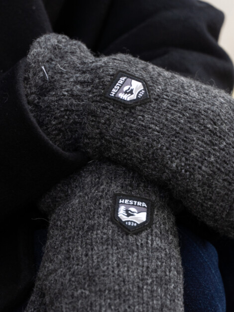 BASIC WOOL MITT CHARCOAL