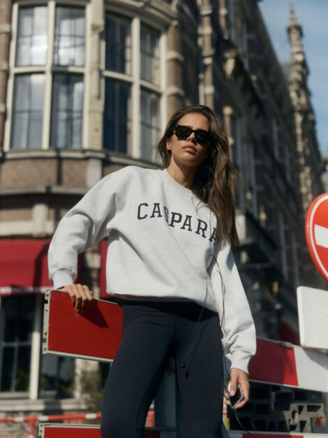 W. ALL-STAR CREWNECK GREY MELANGE/BLACK