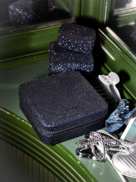 DAY GLITTER JEWELRY SQUARE BIG NAVY BLAZER