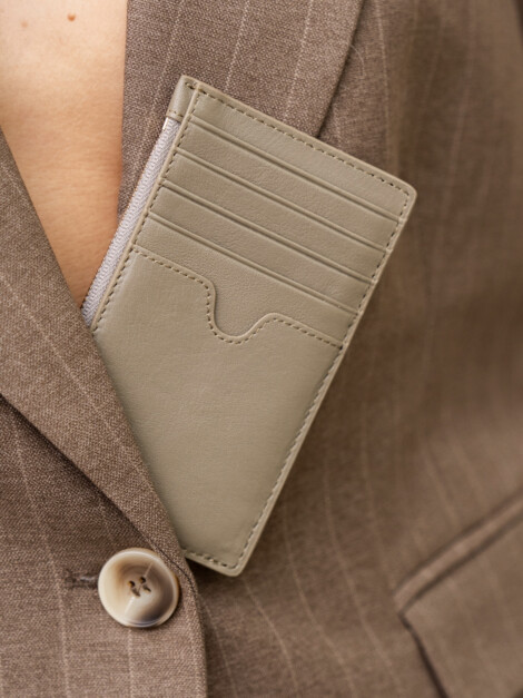 FASANO WALLET SUEDE CAMEL
