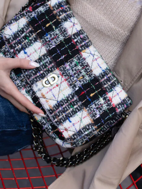 BOUCLE HOLLIS BAG BLACK
