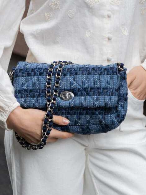 WEAVA HOLLIS BAG DARK BLUE