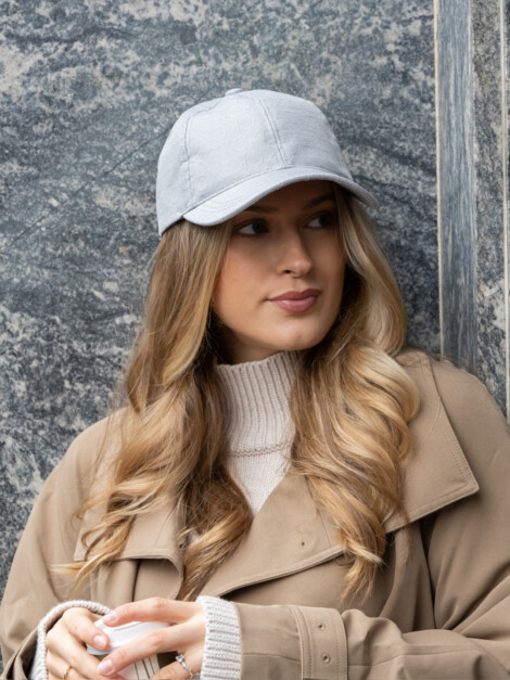 MONOGRAM JACQUARD CAP MIRAGE GRAY