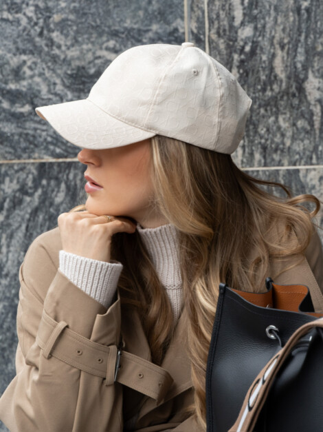 MONOGRAM JACQUARD CAP SEA SALT