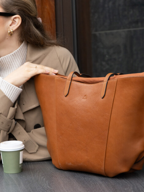 PORTOFINO SHOPPER PEARL BROWN