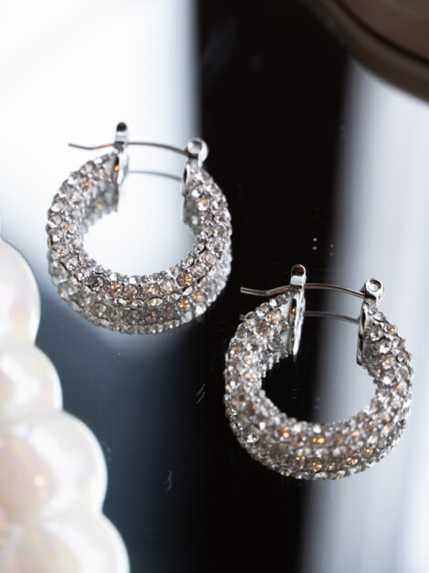 FULL BLING CREOLE LARGE SILVER