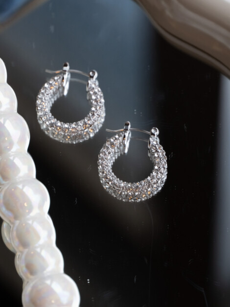 FULL BLING CREOLE SMALL SILVER