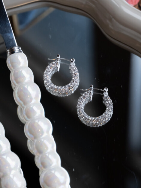 FULL BLING CREOLE SMALL SILVER