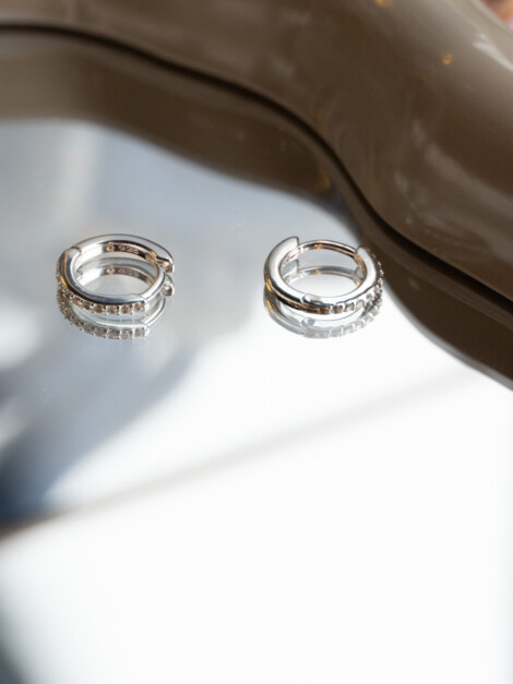 ESTA SILVER DIAMANT EARRINGS
