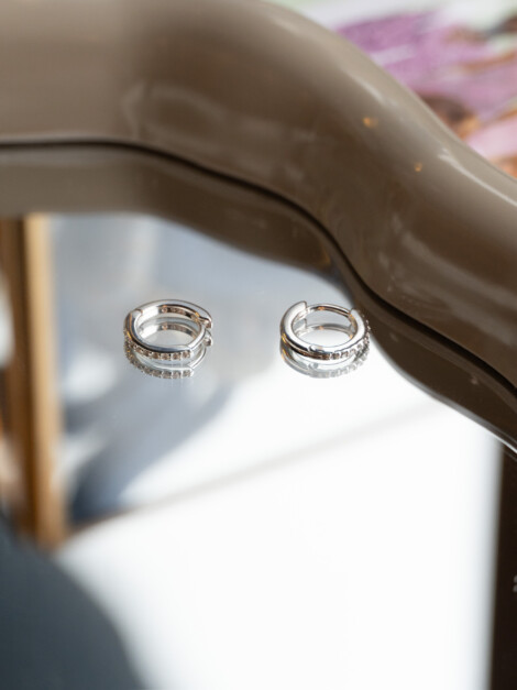 ESTA SILVER DIAMANT EARRINGS