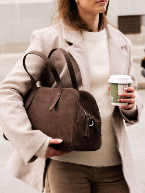 B-BAG MEDIUM COFFEE