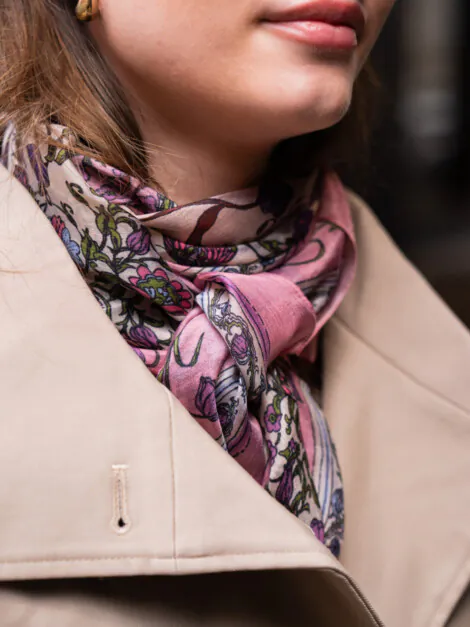 GARDENPARTY TABY SIA SCARF PEONY PINK