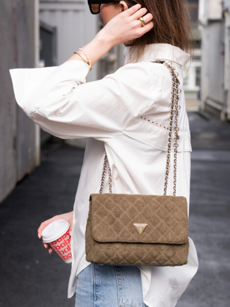 GIULLY II MINI 2 COMP CONVERTIBLE FLAP OLIVE
