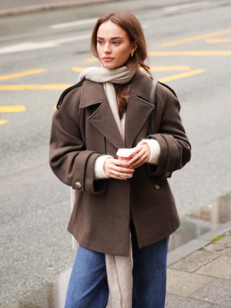ESMUND JACKET ESPRESSO MELANGE