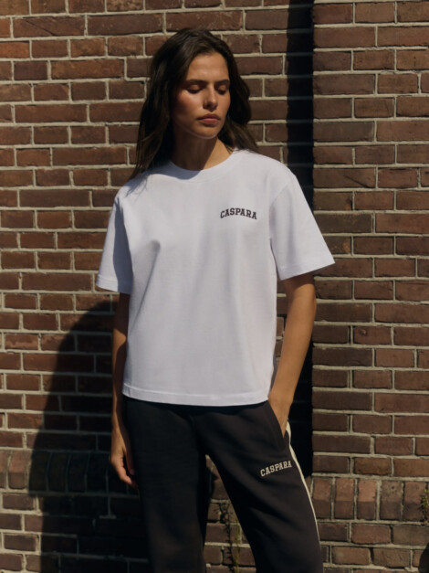 W. ALL-STAR EMBROIDERED TEE BRILLIANT WHITE/ESPRESSO