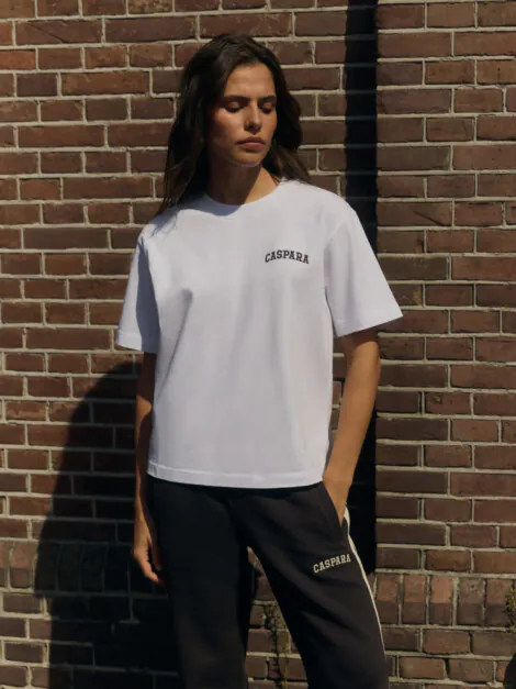 W. ALL-STAR EMBROIDERED TEE BRILLIANT WHITE/ESPRESSO