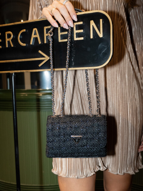 GIULLY MINI 2 CONVERTIBLE FLAP BLACK