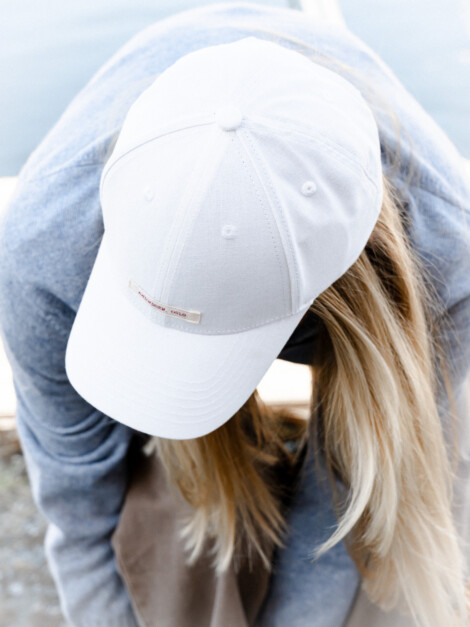 LINEN PATCH CAP WHITE/PATCH