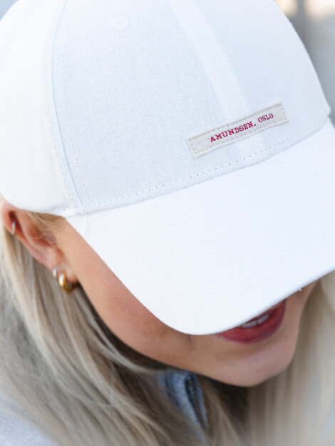 LINEN PATCH CAP WHITE/PATCH