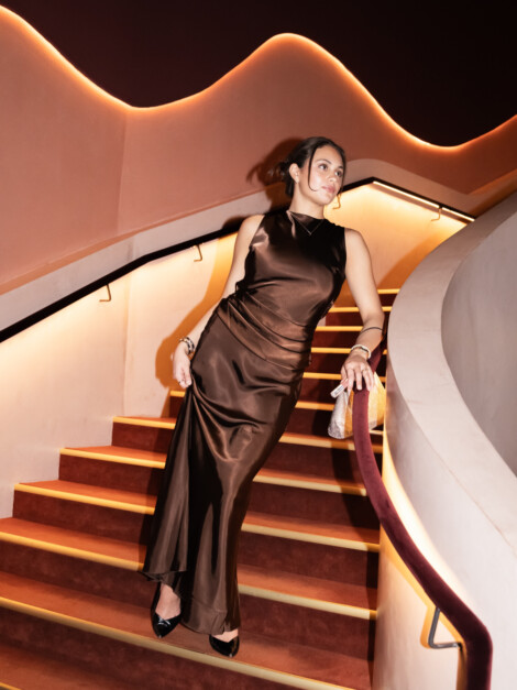 GAIA DRESS MOCCA