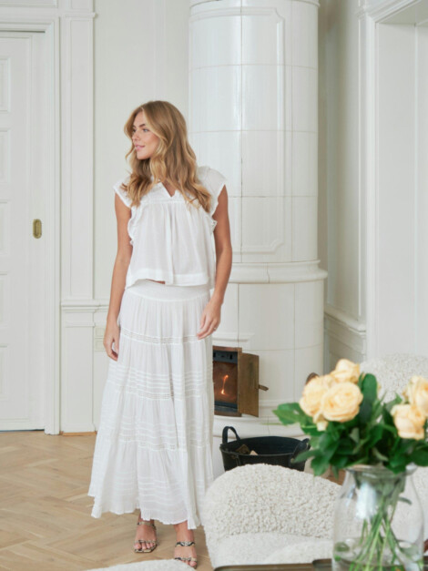 JAYLA S VOILE TOP WHITE