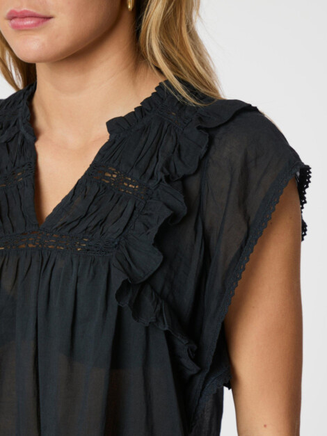 JAYLA S VOILE TOP NAVY