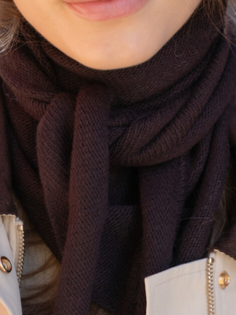 MISTY MEDIUM SCARF CHOCOLATE BROWN