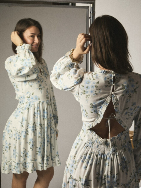 MILLER FLORAL DREAM DRESS LIGHT BLUE