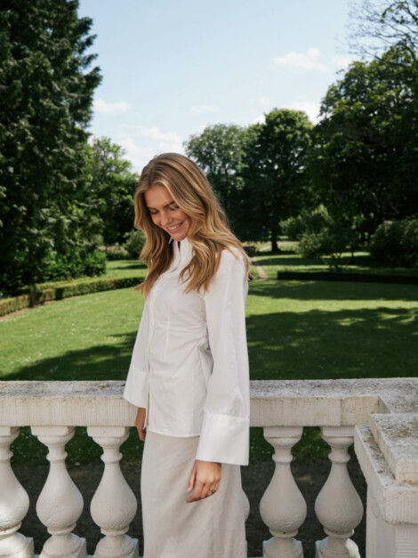 CAROLI POPLIN SHIRT WHITE