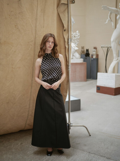 JOS DOT TOP BLACK