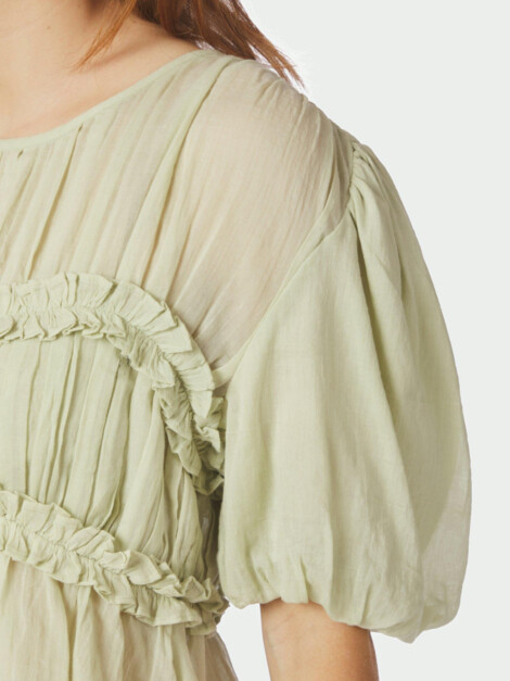 KIRIL S VOILE BLOUSE PISTACHIO