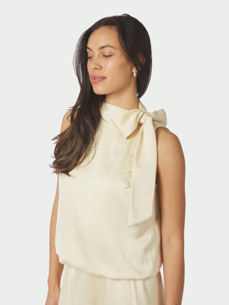 VEDA HEAVY SATEEN TOP LIGHT YELLOW