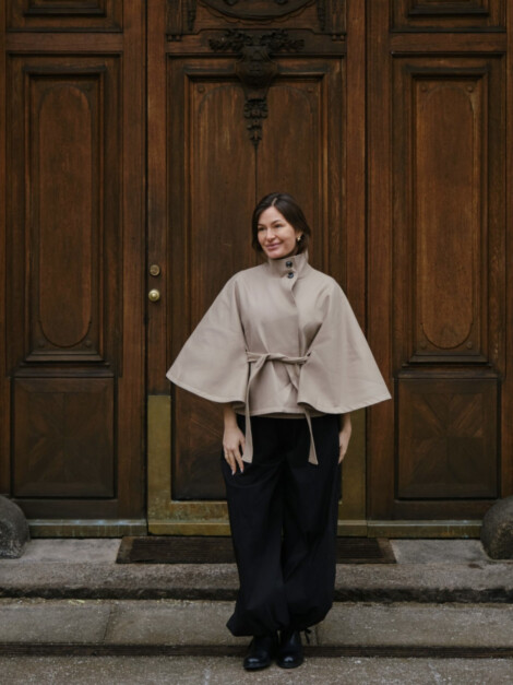 ZANNA TRENCH CAPE SAND