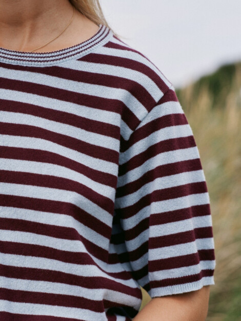 MISSY STRIPE KNIT TEE