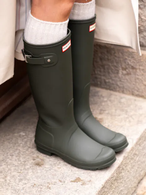HUNTER DOWNPOUR TALL BOOT OLIVE
