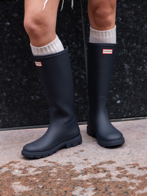 HUNTER DOWNPOUR TALL BOOT NAVY