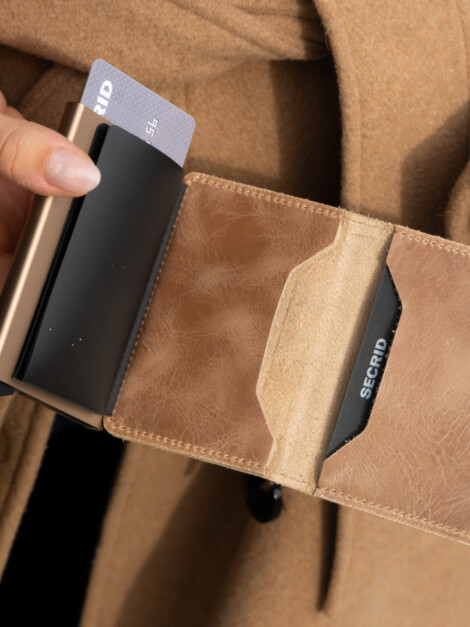 MINIWALLET VINTAGE TAUPE