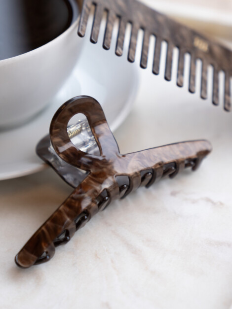 LOOP HAIR CLAW CHOCOLATE BROWN