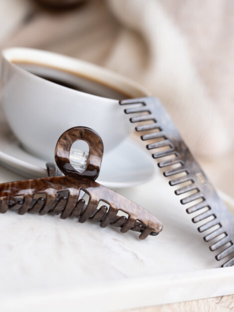 LOOP HAIR CLAW CHOCOLATE BROWN