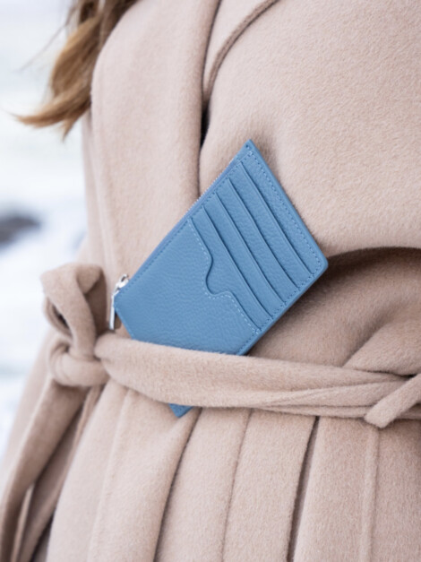 FASANO WALLET DUSTY BLUE