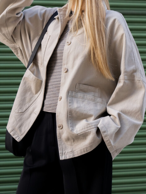 LEONA POCKET JACKET BEIGE
