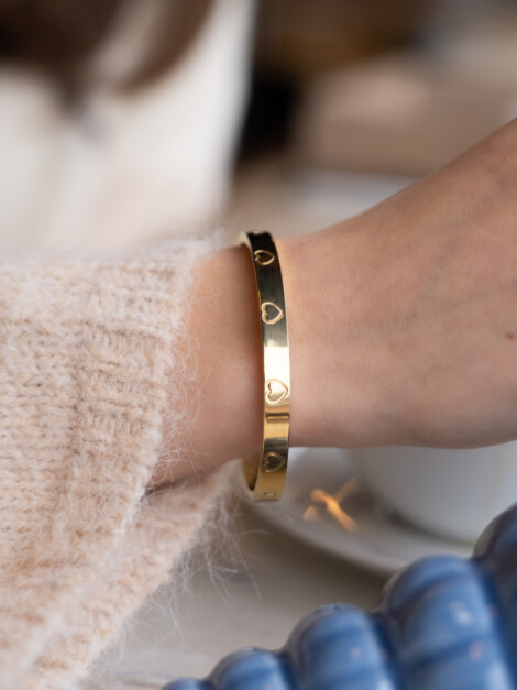 HEART BANGLE GOLD