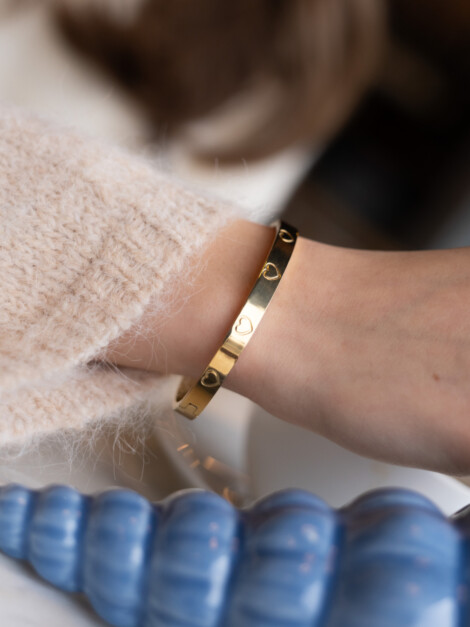HEART BANGLE GOLD