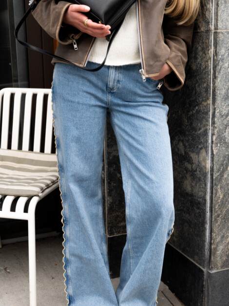 THEA WIDE LEG JEANS MID BLUE