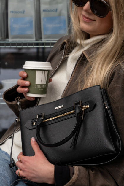 BRYANT AVE SM SATCHEL BLACK