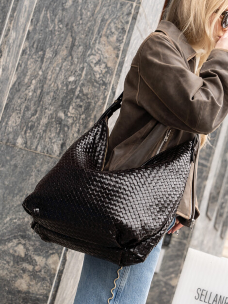 SALERNO SHOULDER BAG MAGNOLIA DARK BROWN