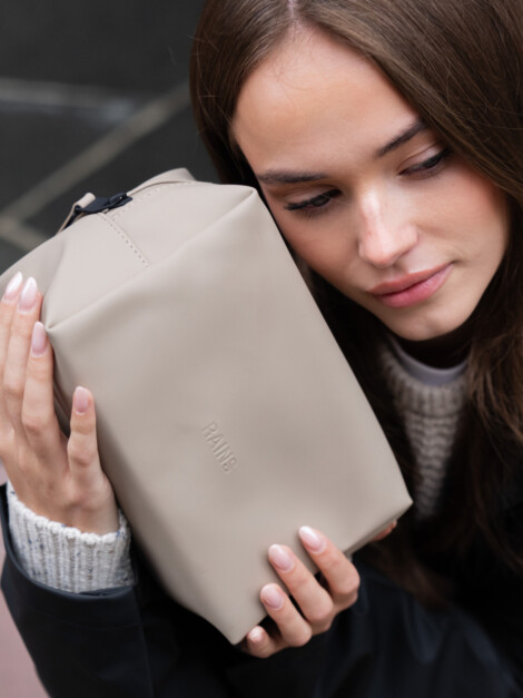 WASH BAG SMALL W3 BEIGE