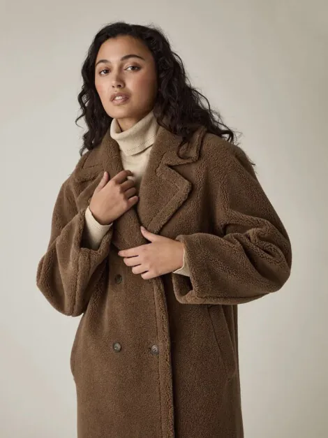 TEDDY COAT BROWN