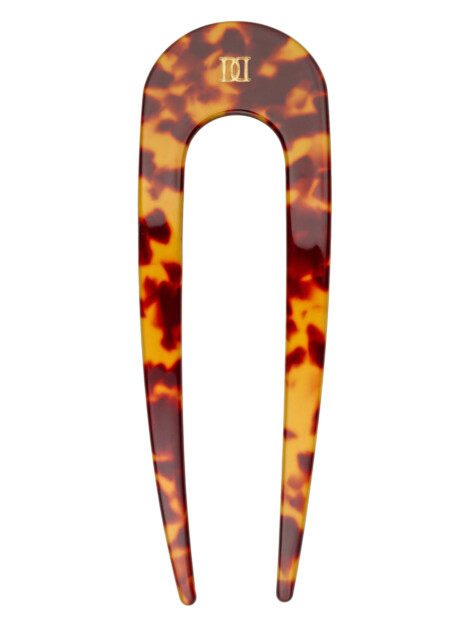 FRENCH HAIR PIN BROWN TORTOISE